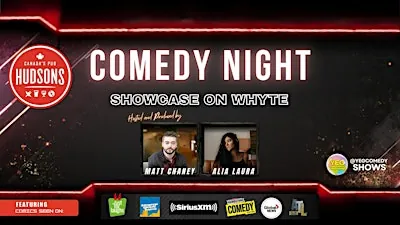 Hudsons Comedy Night Showcase on Whyte at Hudsons Canada's Pub