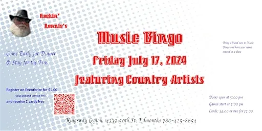 Music Bingo - Country Artist