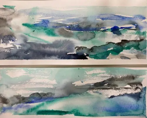 Abstract Watercolour Landscapes