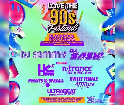 Love the 90’s Fest at Empress Ballroom, Winter Gardens