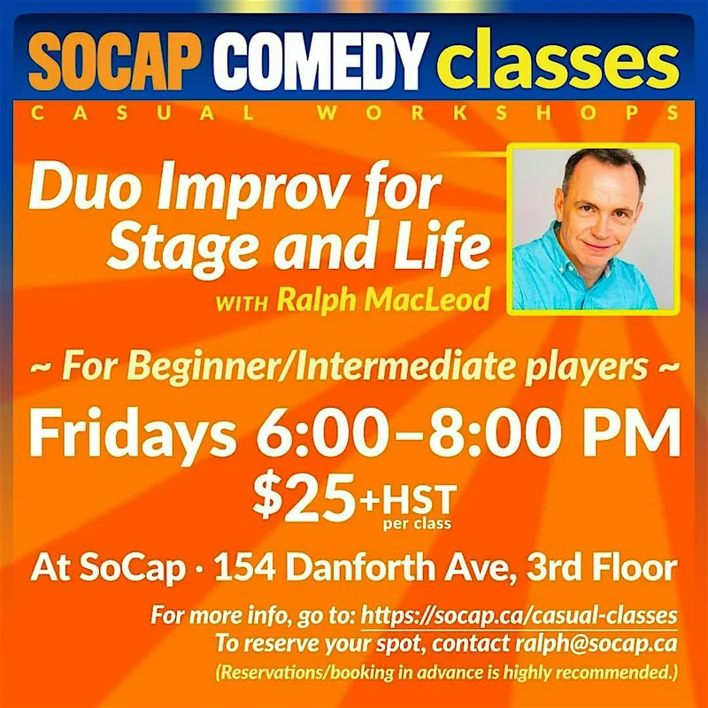 Friday Improv Class for Stage and Life at The Social Capital Theatre