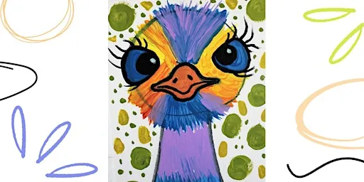 Ostrich Painting Adventure: A Family Art Experience