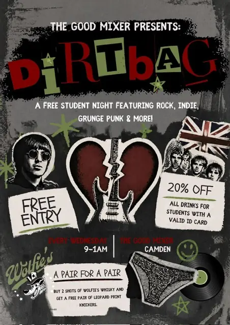 DIRTBAG (Clubnight) en The Good Mixer