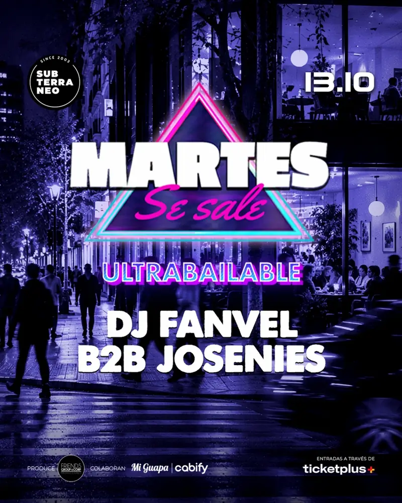 MARTES SE SALE! à Club Subterráneo