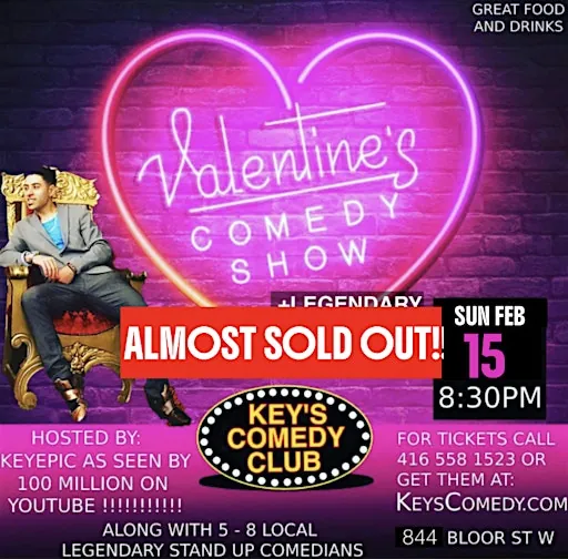 SUNDAY KEYS TORONTO STAND UP COMEDY CLUB COMEDY SHOW at Key's Stand up Comedy Club Toronto Improv Bar and Grill