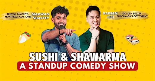 Sushi & Shawarma Comedy - A Standup Comedy Show (Hamilton) à Centre For Talking Arts