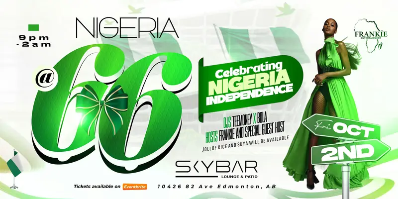 Nigeria @66 - Celebrating Nigeria Independence at Skybar Lounge & Patio