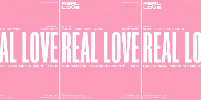 REAL LOVE LONG WEEKEND - VALENTINES EDITION