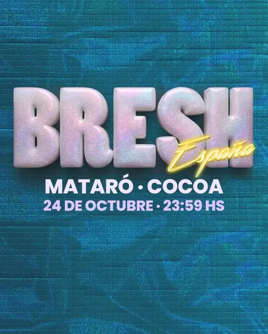 Dissabte 24 Octubre - BRESH en COCOA Mataró