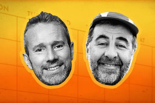 With Max Rushden and David O’Doherty at Hackney Empire