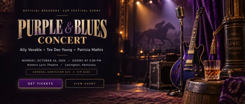 The Breeders’ Cup Purple & Blues Concert en Lyric Theatre