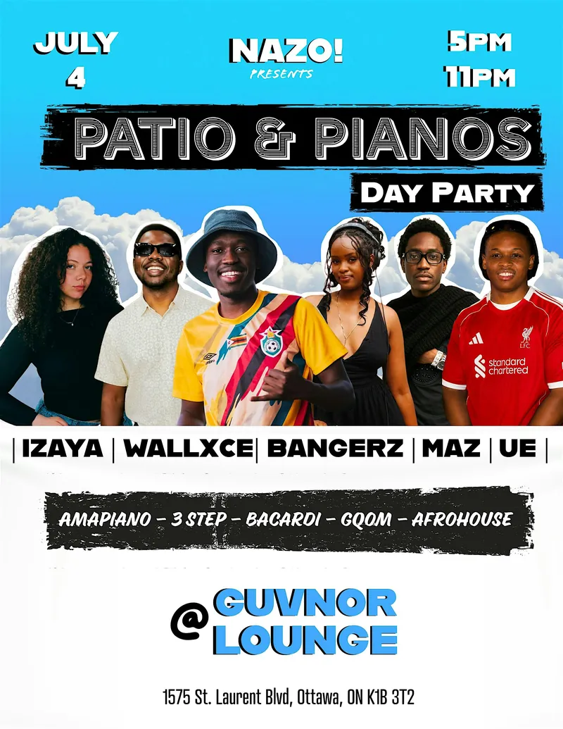 NAZO! Patio & Pianos à Guvnor lounge