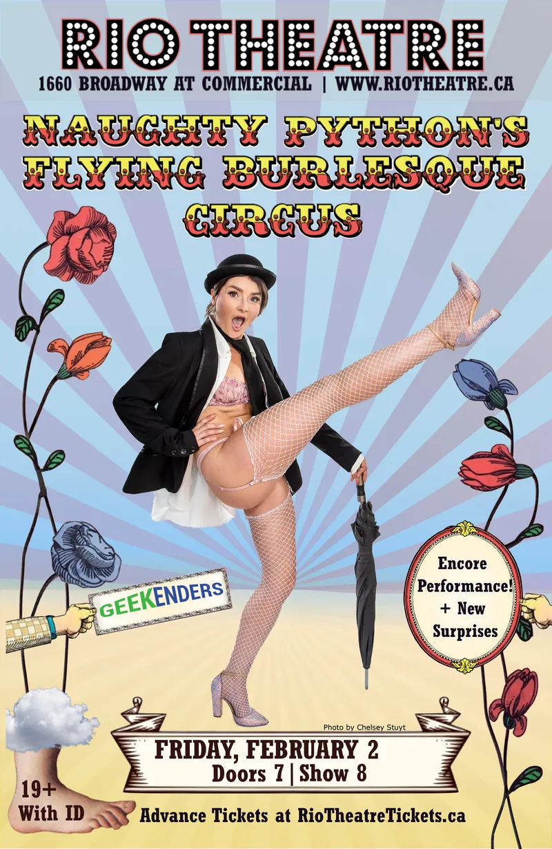 Naughty Python’s Flying Burlesque Circus! à Rio Theatre