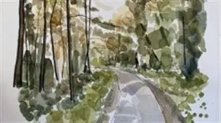 Ink & Watercolour à Antrim Castle Gardens