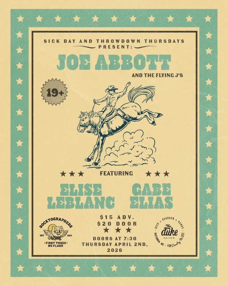 Joe Abbott, Elise Leblanc and Gabe Elias for Throwdown Thursdays en The Duke Saloon