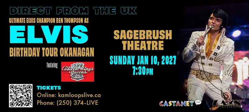 Ben Thompson as Elvis en Sagebrush Theatre