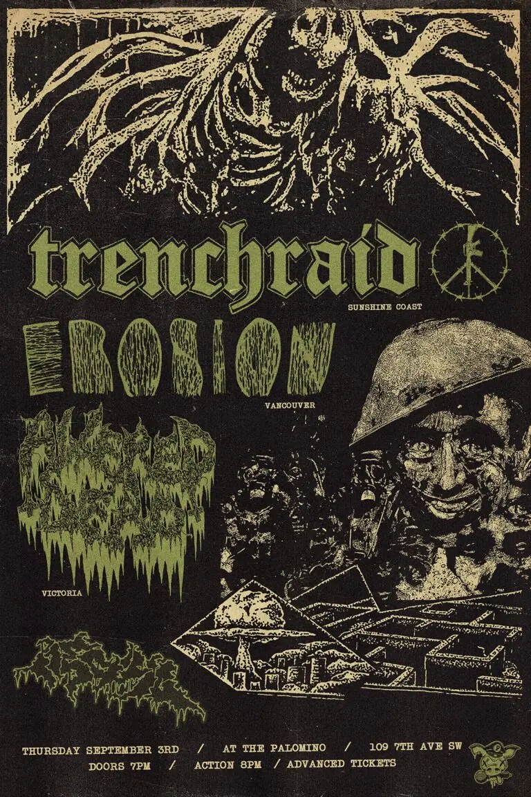 Trenchraid, Erosion, Altered Dead and Red40 à The Palomino Smokehouse and Social Club