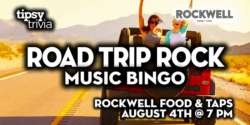 Calgary: ROCKWELL Food & Taps - Road Trip Rock Music Bingo at ROCKWELL Food + Taps