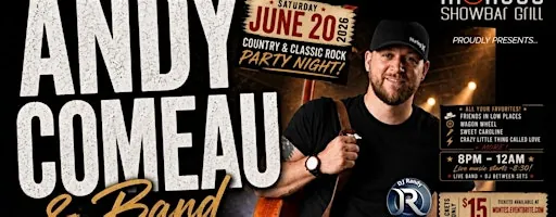 Andy Comeau Band - Country & Classic Rock Night !! à Monte's Showbar Grill