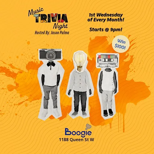 Music Trivia Night! Win $100! at Boogie