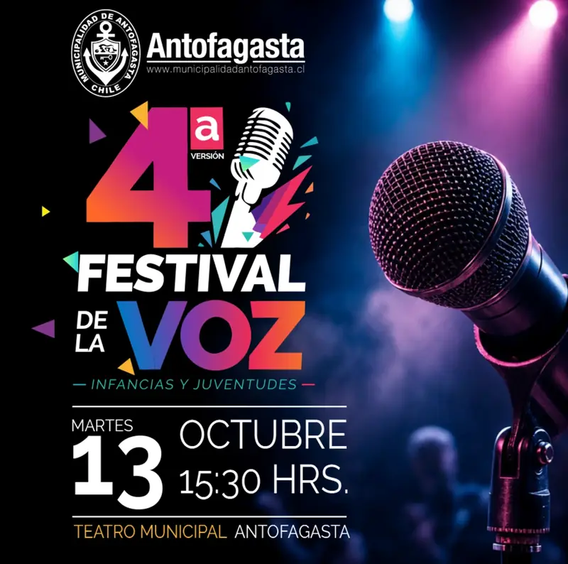4° Festival de la Voz – Infancias y Juventudes à Teatro Municipal de Antofagasta