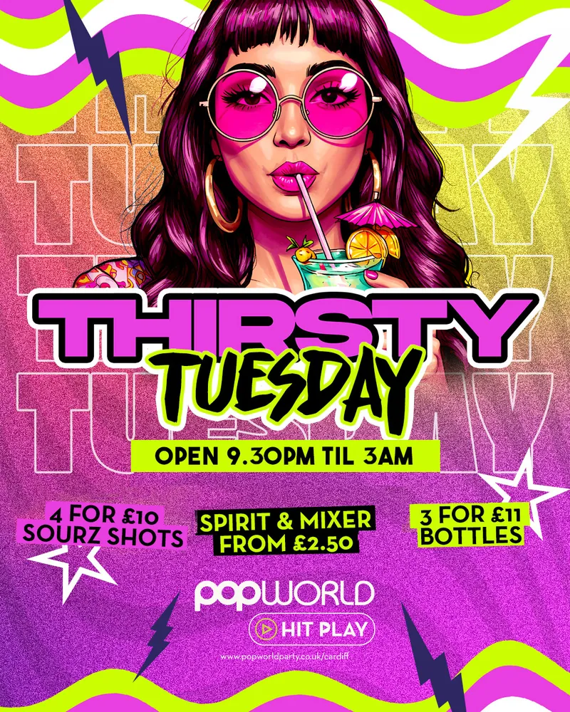Thirsty Tuesdays à Pop World