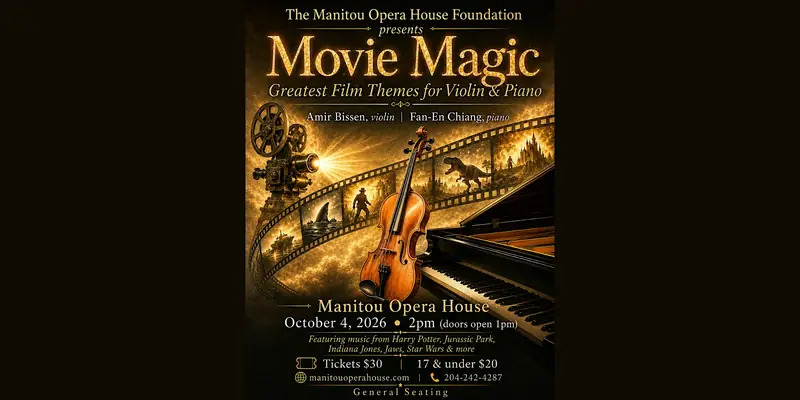 Movie Magic: Greatest Film Themes for Violin & Piano en Manitou Opera House