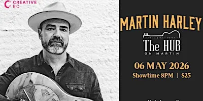 Live music @ The Hub On Martin featuring-Martin Harley at The Hub on Martin