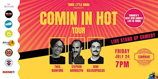 Comin' In Hot Tour – Live Stand-Up Comedy in Truro, NS