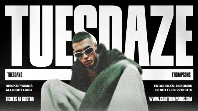 TUESDAZE : TUES 06 OCT : THOMPSONS at Thompsons Garage