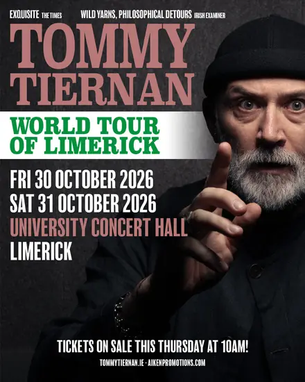 Tommy Tiernan – World Tour of Limerick à University Concert Hall (UCH)