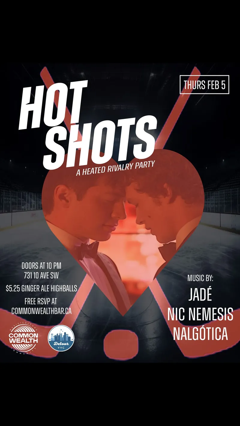 HOT SHOTS: A Heated Rivalry Party at Commonwealth Bar & Stage