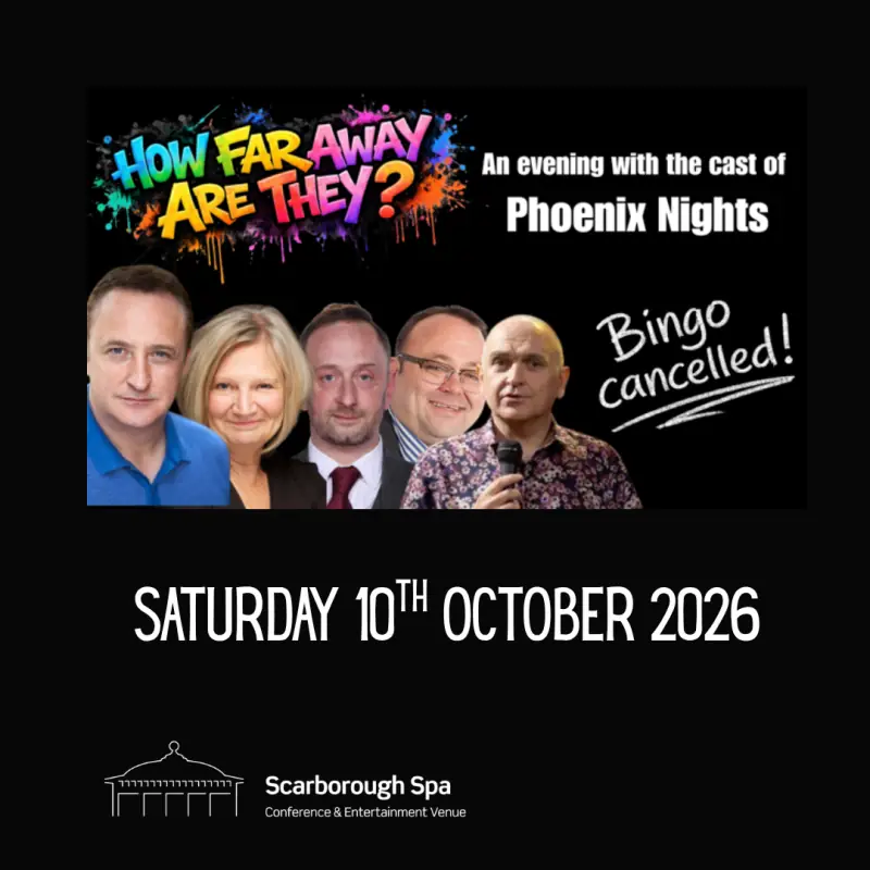 the Cast of Phoenix Nights en Scarborough Spa