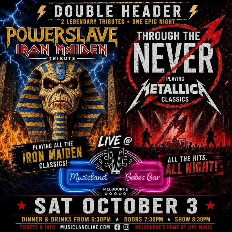 POWERSLAVE & THROUGH THE NEVER Double Header.