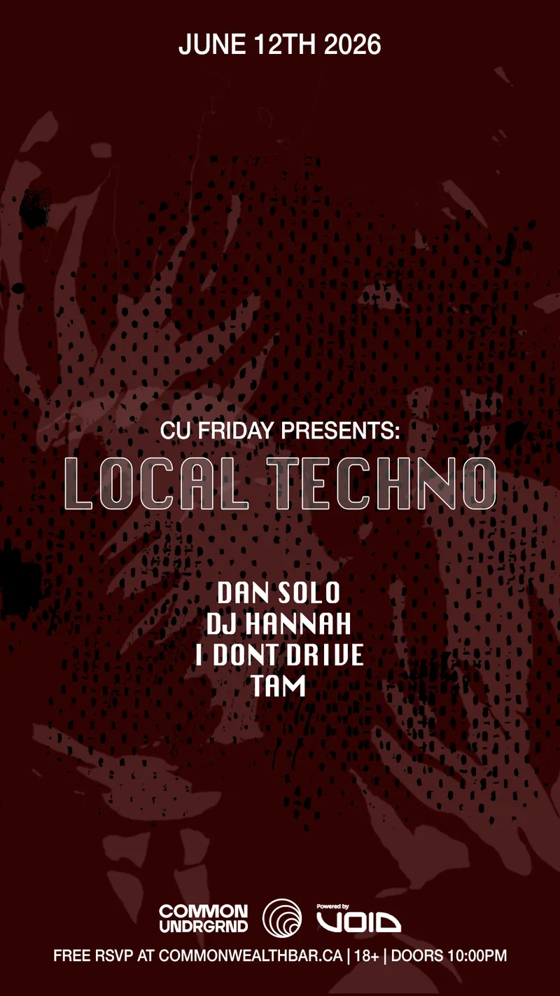 Local Techno @ CU Fridays at Commonwealth Bar & Stage