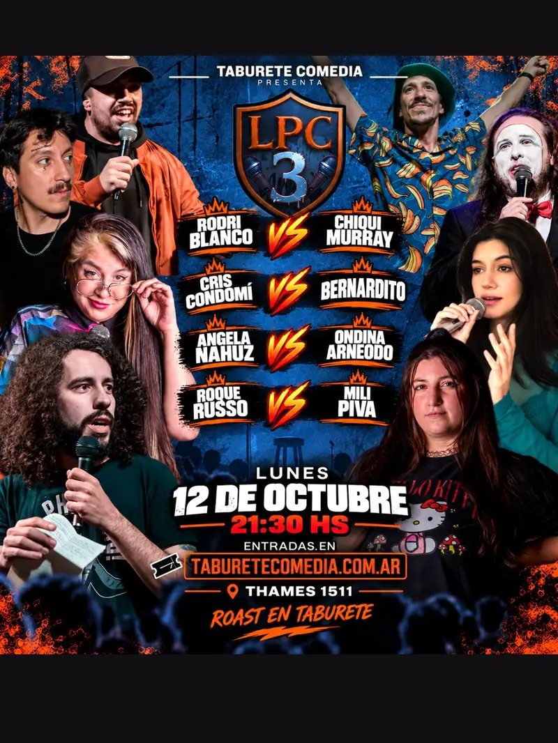 LPC Fecha 3 en Taburete Comedia