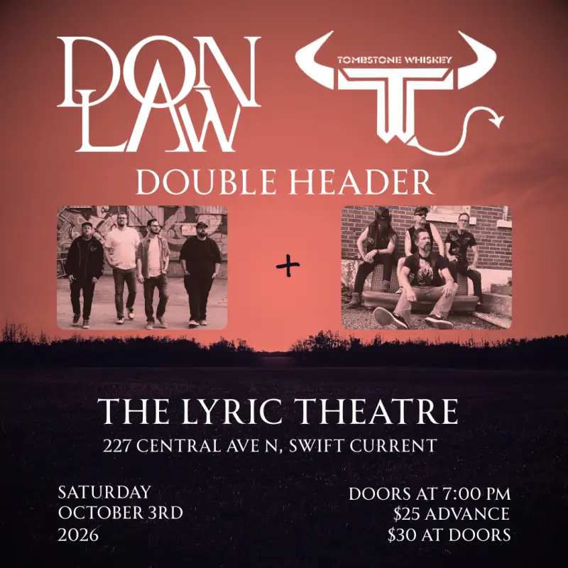 DON LAW & Tombstone Whiskey at The Lyric Theatre à Lyric Theatre (The) $25/advance - $30/door