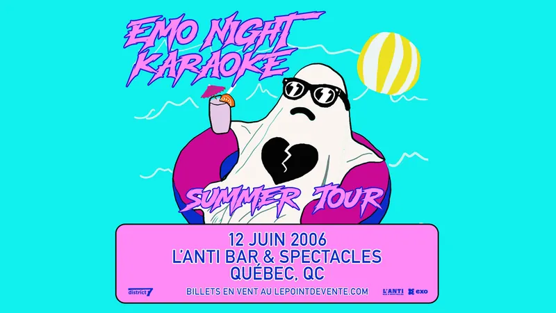 Emo Night Karaoke avec un groupe live at L'Anti Bar & Spectacles
