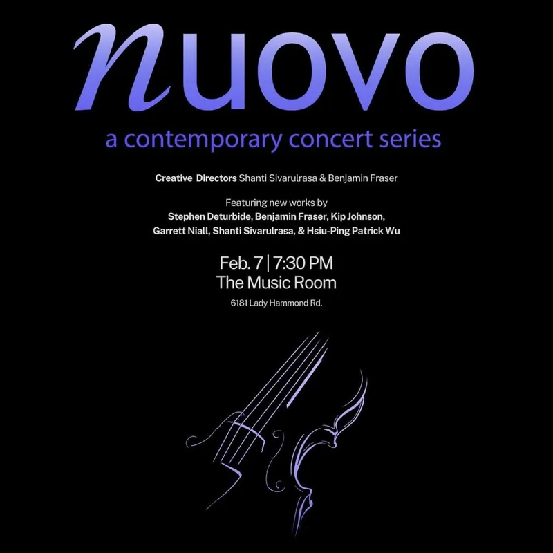 Nuovo: A Contemporary Concert Series (Winter 2026) — The Peggy Corkum Music Room à The Music Room