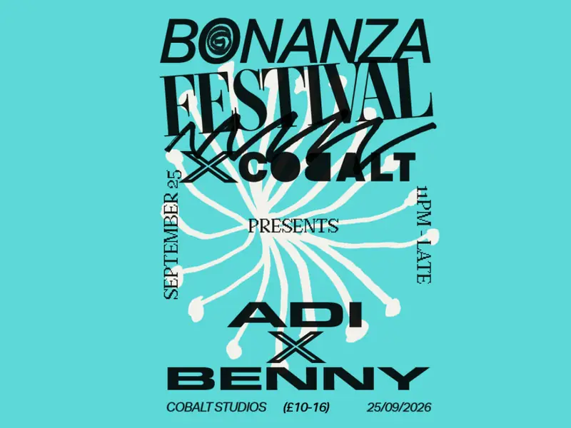 Bonanza Festival Showcase: Adi X Benny — All Night Long (Age 20+) at Cobalt Studios