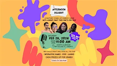 CUDDLE COMEDY: A PET-FRIENDLY DAYTIME STAND-UP SHOW! [WIN CASH]