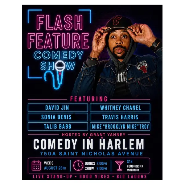 π₯ FLASH FEATURE COMEDY SHOW β LIVE IN HARLEM! π€ at Comedy In Harlem