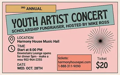 3rd Annual Youth Artist Concert à Harmony House Theatre