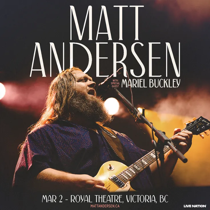 Live Nation Presents Matt Andersen à Royal Theatre