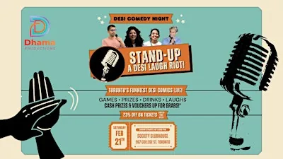 Desi Comedy Night - A laugh riot & Games [WIN CASH PRIZES!]