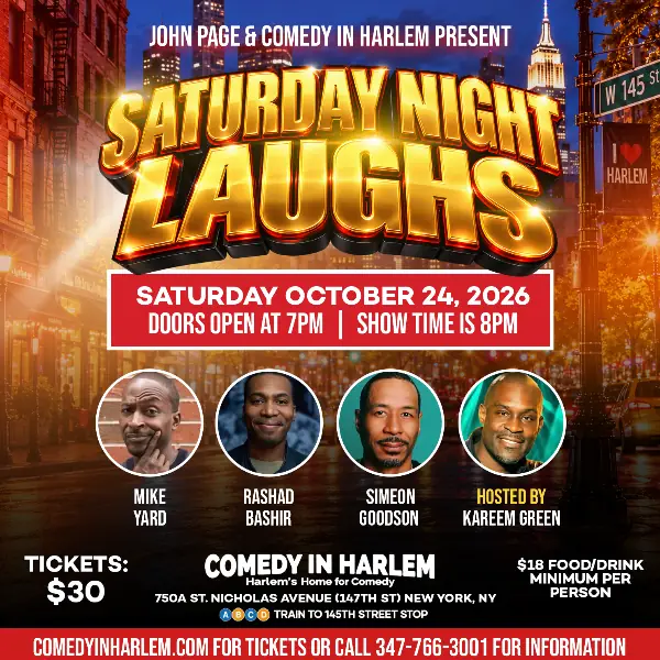 Saturday Night Laughs at Comedy In Harlem