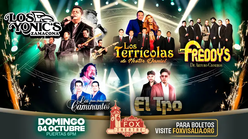 Los Yonics, Los Caminantes, Los Freddys Y Amigos at The Visalia Fox Theatre