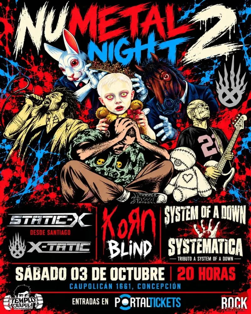NU METAL NIGHT 2 EN TEMPLO CRÁPULA, CONCEPCIÓN at Templo Crápula