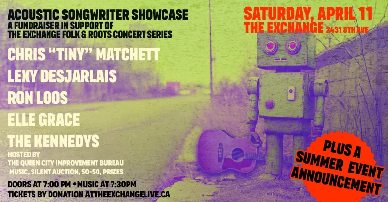 Acoustic Songwriter Showcase - A fundraiser in support of The Exchange Folk & Roots Concert Series at Exchange/The Club