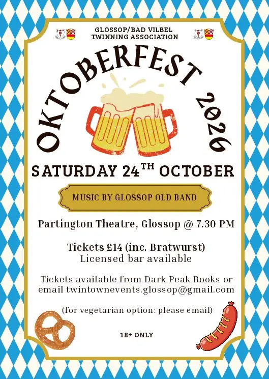 Glossop/Bad Vilbel Twinning Association -Oktoberfest Evening à Partington Theatre
